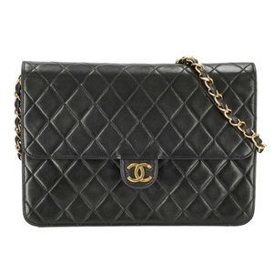 Chanel Push Lock Lamb Shoulder Bag